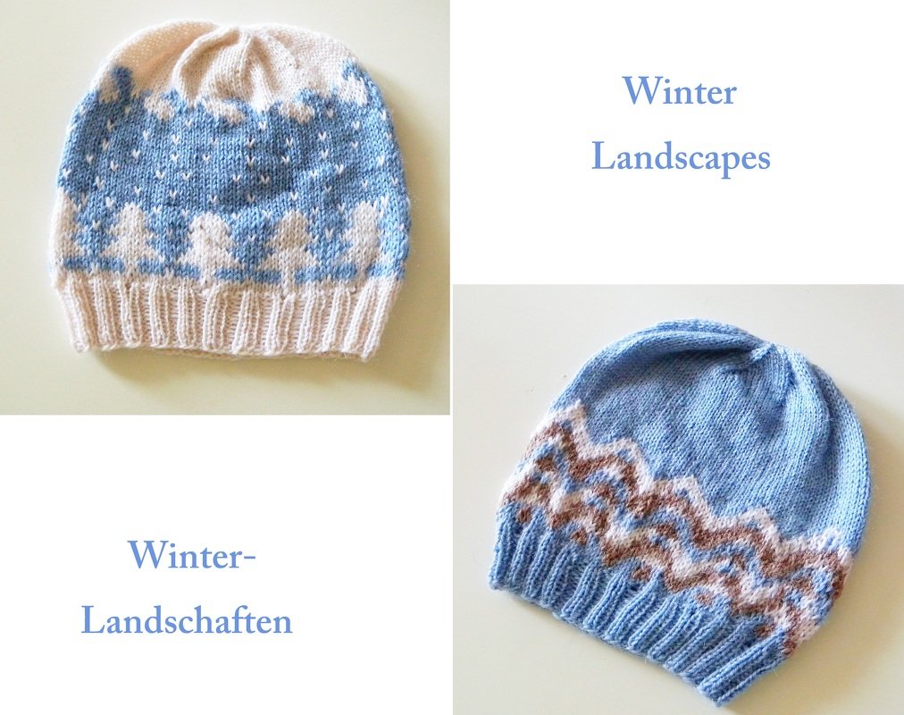 Strickmustersammlung mit 2 Mützen "Winterlandschaften"