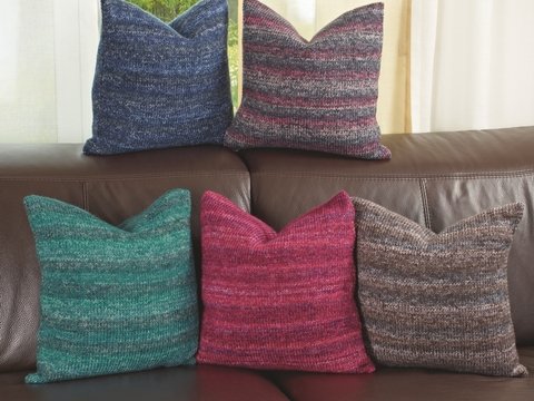 Strickanleitung Kissenbezug Farbvariante jeans "Arbeitsstrumpf Color" 756168