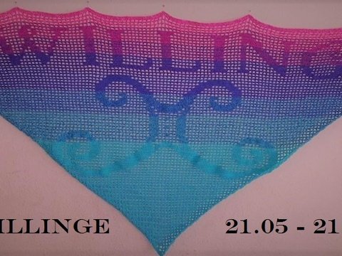 Motivtuch "Zwilling"