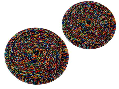 Crocheted coaster in Bosnian style