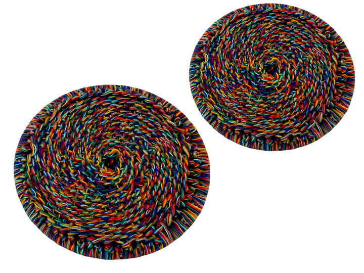 Crocheted coaster in Bosnian style