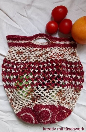 Hakleanleitung Einkaufsnetz/Einkaufsbeutel mit Grannys "Isle of Skye"