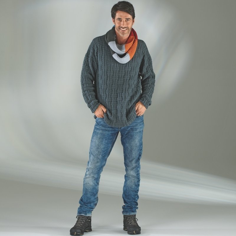 Strickanleitung Herrenpullover "Piano" 756015 - Bild 2