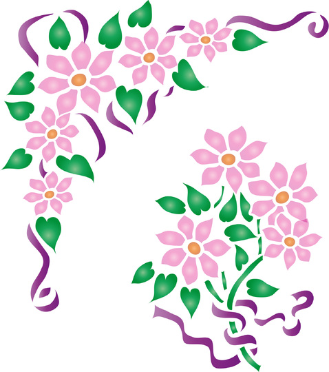 Floral Stencil Motifs