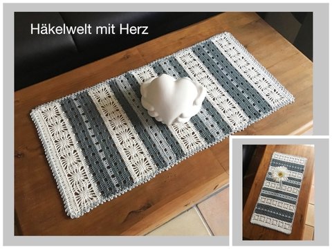 Häkeln / Tischläufer / Sun / Größe individualisierbar