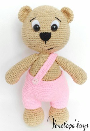 Bear with Cat cap -  Crochet pattern english