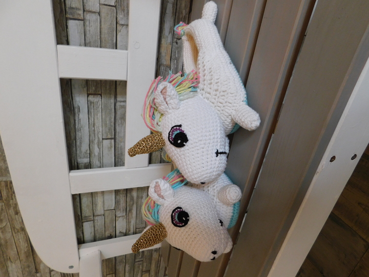 Häkelanleitung Einhornpuschen Gr. 24-35