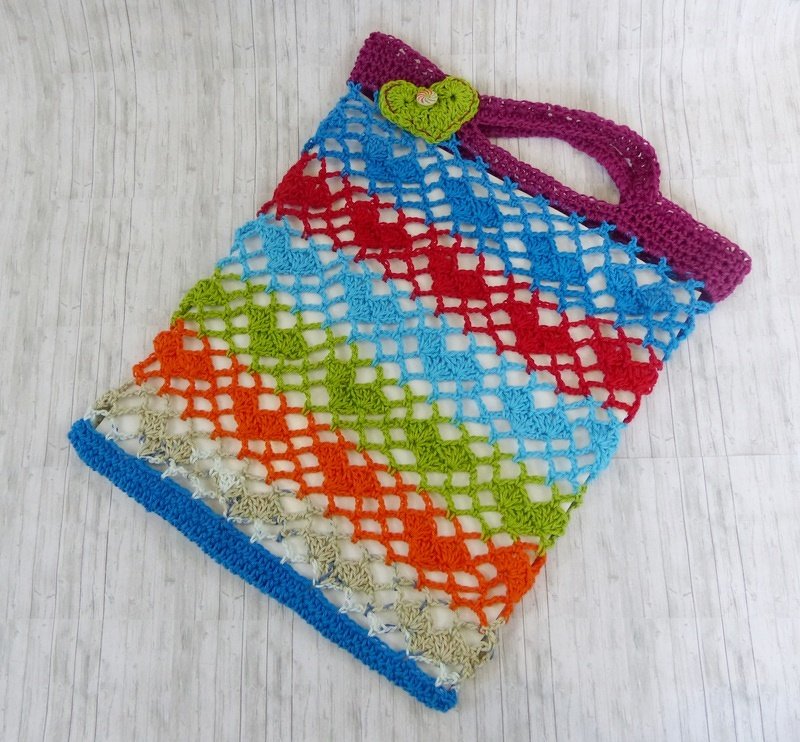 "Tasca" Einkaufsnetz - ein Herz für die Umwelt - Häkelanleitung - Bild 2