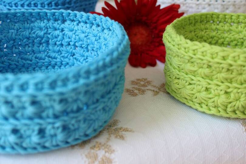 "eine runde Sache" gehäkeltes Körbchen