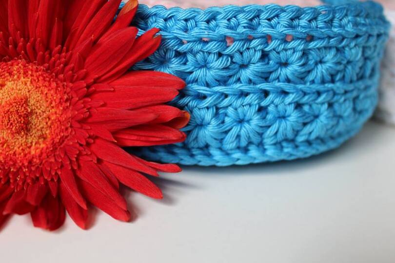 "eine runde Sache" gehäkeltes Körbchen