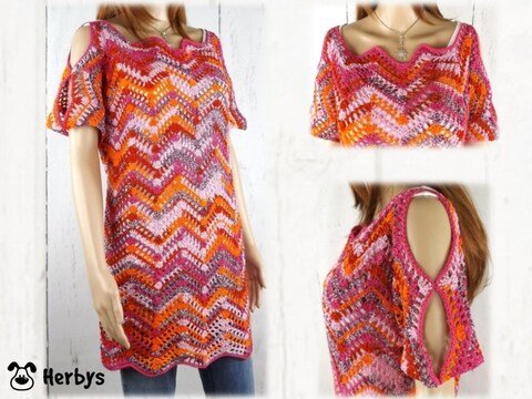 Häkelanleitung Oversize - Tunika "Italy"
