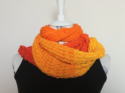 Loop Feuersonne Strickanleitung