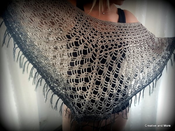 Crochet pattern "Poncho Elegancé" - All sizes