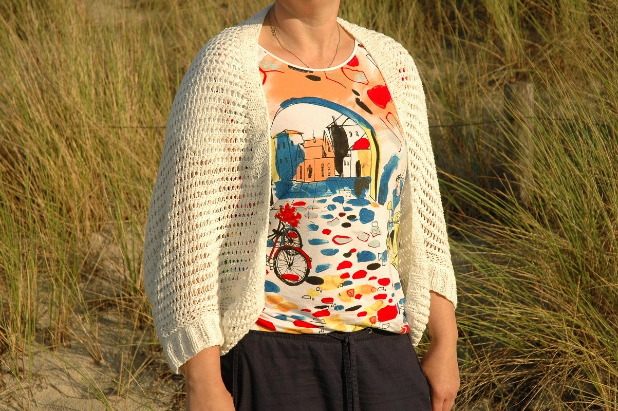 PDF Strickanleitung für einen Seelenwärmer / Weste im Lochmuster