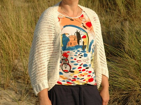 PDF Strickanleitung für einen Seelenwärmer / Weste im Lochmuster