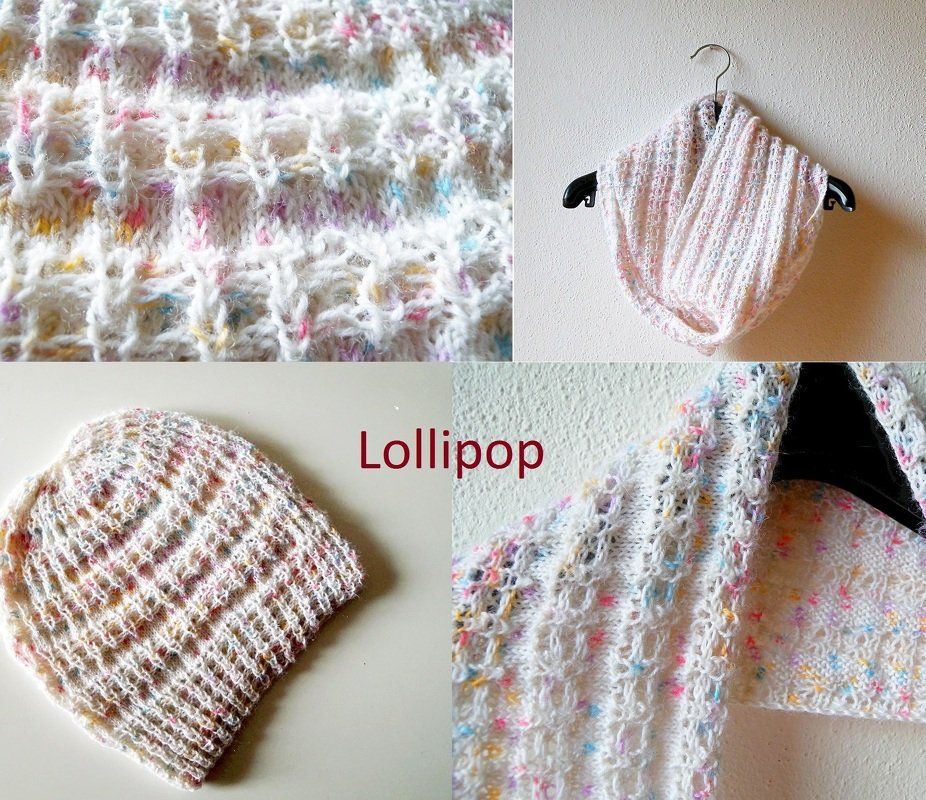 Mütze und Loop, 2 Strickmuster - Sparset "Lollipop-Buch"