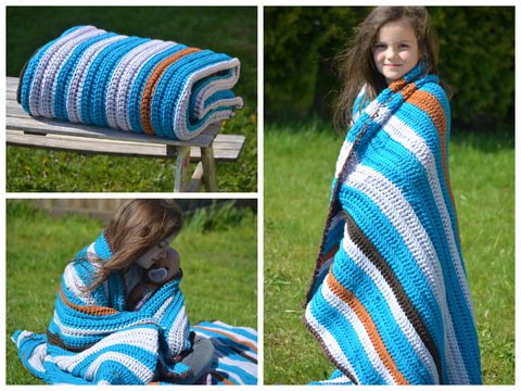 - CUDDLY - Kuscheldecke, Stranddecke, Tagesdecke für jedes Garn und jede Größe häkeln