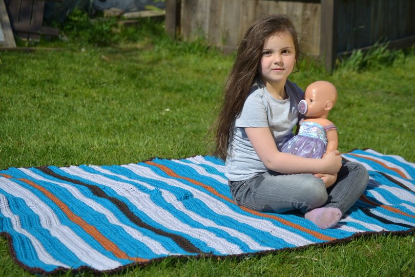 - CUDDLY - Kuscheldecke, Stranddecke, Tagesdecke für jedes Garn und jede Größe häkeln
