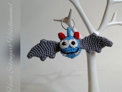 Fledermaus-Anhänger Bat, Häkelanleitung