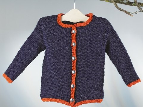 Strickanleitung Kinderjacke "Trachtenwolle" 756221