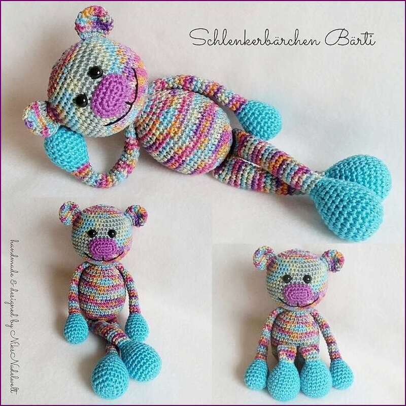 Häkelanleitung - Schlenkerbärchen Bärti - Bild 2
