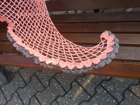 Fischernetz Tuch - luftiges Dreieckstuch