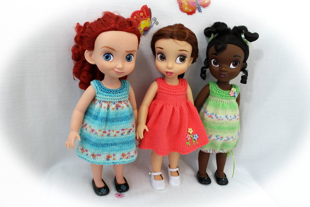Knitting Pattern for Cute Sundresses for Disney Animators' dolls (16") - Image 5
