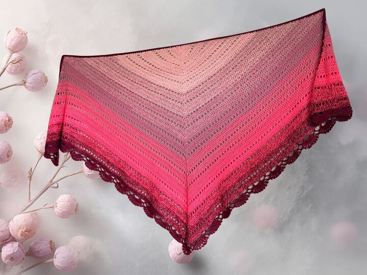 Häkelanleitung für ein Dreieckstuch