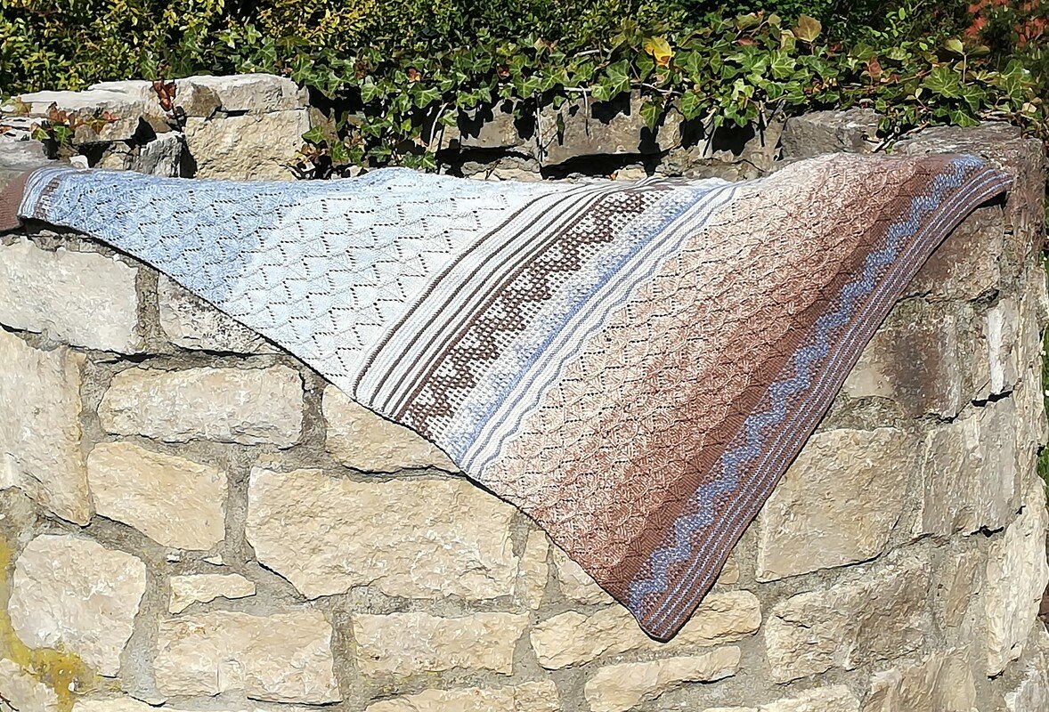 Strickanleitung Tuch * Himmel und Erde *