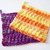 Knitting pattern for a reversible potholder or dishcloth "Papaya"