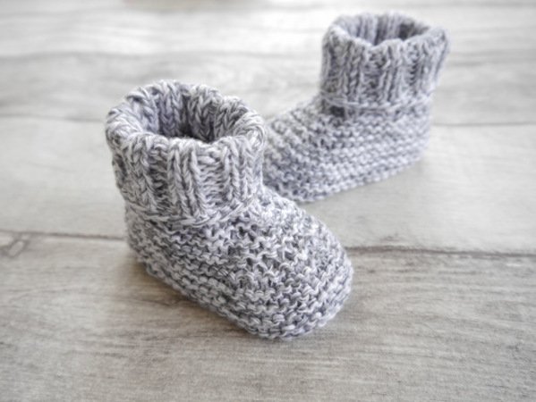 Knitting Pattern – BABY BOOTEES basic – No.168E-3