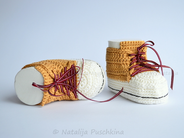 Häkelanleitung für Baby Schuhe in 3 Größen (0-12 Monaten)