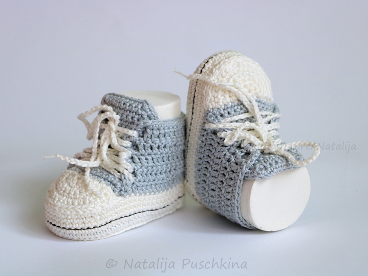 Häkelanleitung für Baby Schuhe in 3 Größen (0-12 Monaten)