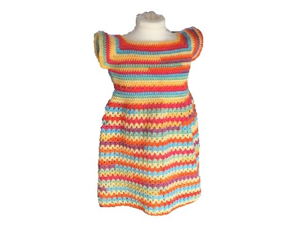Crochet Instructions for a Little Dress or Tunic - any size, each yarn