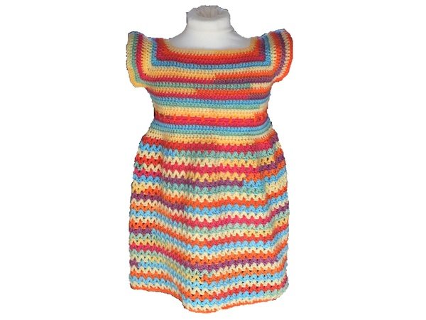 Crochet Instructions for a Little Dress or Tunic - any size, each yarn