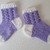Strickanleitung Baby-Söckchen, Ajourmuster, Sohlenlänge ca. 10 cm