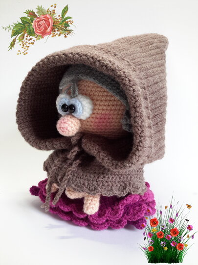 Häkelanleitung Omi Kobold, Amigurumi