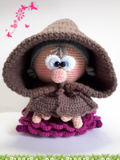 Häkelanleitung Omi Kobold, Amigurumi