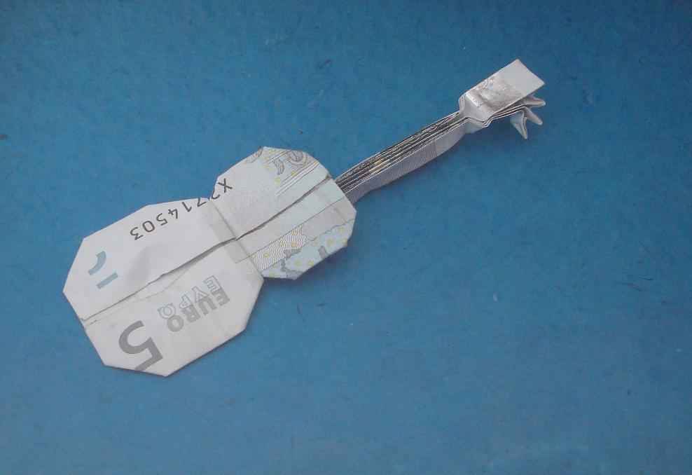 Origami Geldschein Gitarre (***)