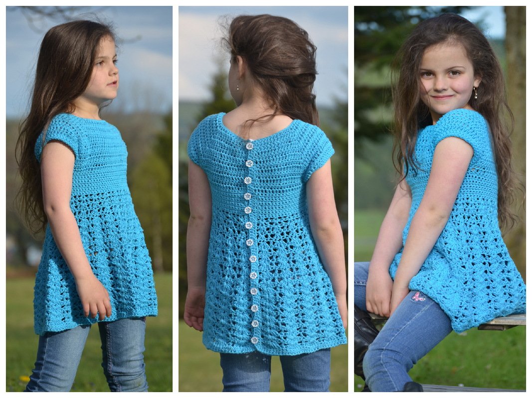 - FIONA - Tunika und Jacke häkeln, für Baby ab 50 - 56 Plus Size Damen, Häkeljacke