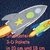 Stickdatei 3-D Rakete in 10 cm und 18 cm