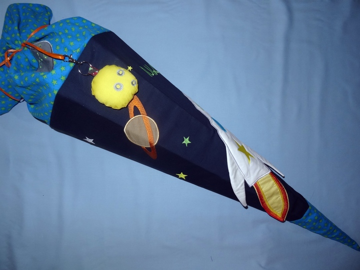 Stickdatei 3-D Rakete in 20 cm und 30 cm