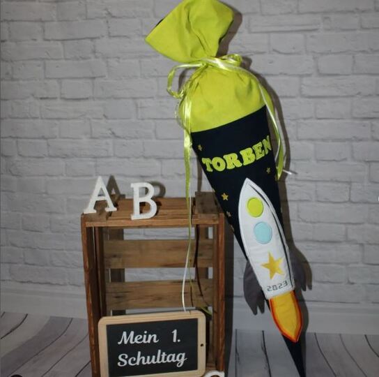 Stickdatei 3-D Rakete in 20 cm und 30 cm