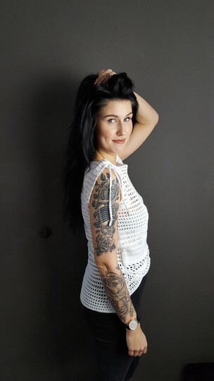 76 Häkelanleitung Sommertop Laura  xs - xl