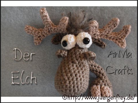 kostenlose Häkelanleitung: Der Elch