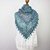 Knitting Pattern Triangle Shawl – Easy Lace Shawl with Bobble Edge Beginner