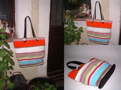 Häkelanleitung einfache Strandtasche "endlich Sommer"