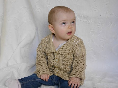 Häkelanleitung Kinderjacke Größe 92 auf alle Größen leicht anzupassen Traum in Caramell