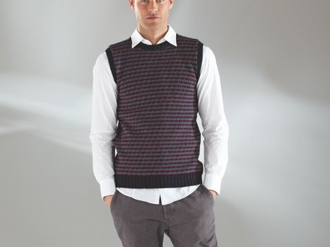 Strickanleitung Herrenpullunder "Arbeitsstrumpf" 755068