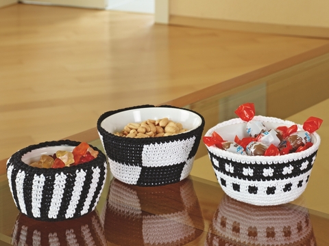 Häkelanleitung Gehäkelte Schälchen "Piazza" 756130